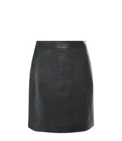 MAISON STANDARDS Jupe Cuir Noir