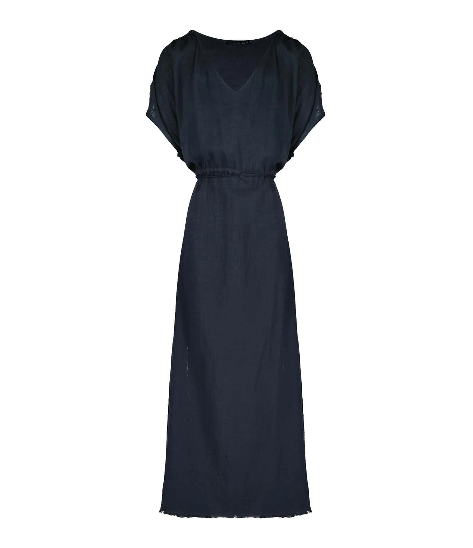 MAISON SAINT JULIEN Robe Alexandrie Longue Coton Midnight Blue 3 MAISON SAINT JULIEN Robe Alexandrie Longue Coton Midnight Blue