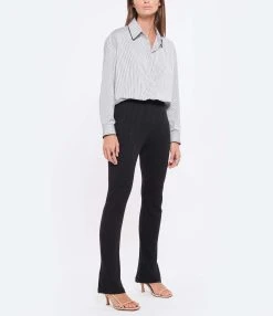 MAJESTIC FILATURES Pantalon Coton Noir 9 MAJESTIC FILATURES Pantalon Coton Noir -ANINE BING Boutique majes look20220719 363