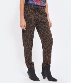 MAJESTIC FILATURES Pantalon Coton Léopard Camel 11 MAJESTIC FILATURES Pantalon Coton Léopard Camel -ANINE BING Boutique majes look20220831 395