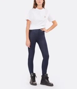 MAJESTIC FILATURES Legging Métallique Navy -ANINE BING Boutique majes look20220907 443