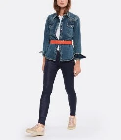 MAJESTIC FILATURES Legging Métallique Navy -ANINE BING Boutique majes look20220907 461