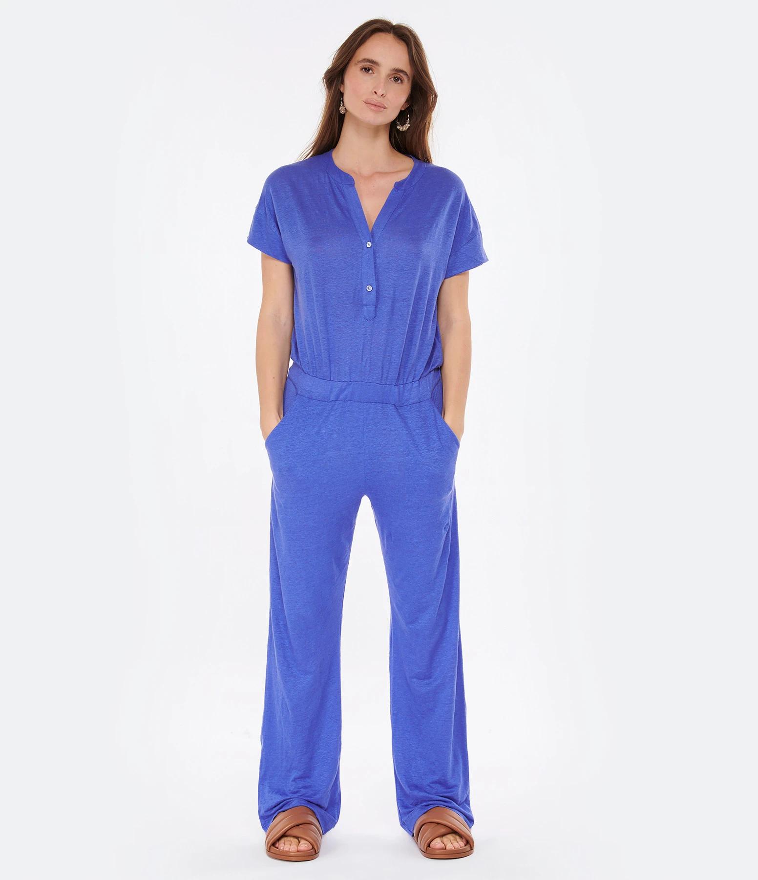 MAJESTIC FILATURES Combinaison Lin Méditerrannée 5 MAJESTIC FILATURES Combinaison Lin Méditerrannée – Image 3