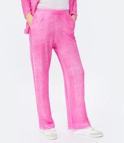 MAJESTIC FILATURES Pantalon Lin Flamingo 10 MAJESTIC FILATURES Pantalon Lin Flamingo -ANINE BING Boutique majes look20230126 11