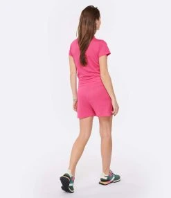 MAJESTIC FILATURES Combinaison Short Lin Flamingo 9 MAJESTIC FILATURES Combinaison Short Lin Flamingo -ANINE BING Boutique majes look20230126 515 1