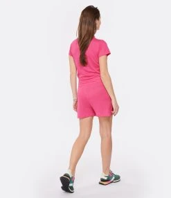 MAJESTIC FILATURES Combinaison Short Lin Flamingo 9 MAJESTIC FILATURES Combinaison Short Lin Flamingo -ANINE BING Boutique majes look20230126 515