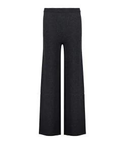 MAJESTIC FILATURES Pantalon Laine Cachemire Anthracite Chiné