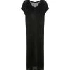 MAJESTIC FILATURES Robe Longue Lin Noir -ANINE BING Boutique majes51491 pck20230125 1