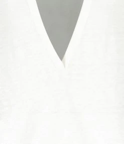 MAJESTIC FILATURES Tee-shirt Col Rond Lin Blanc 10 MAJESTIC FILATURES Tee-shirt Col Rond Lin Blanc -ANINE BING Boutique majes51493 pck20230110 3