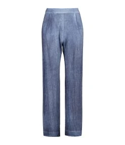MAJESTIC FILATURES Pantalon Lin Océan