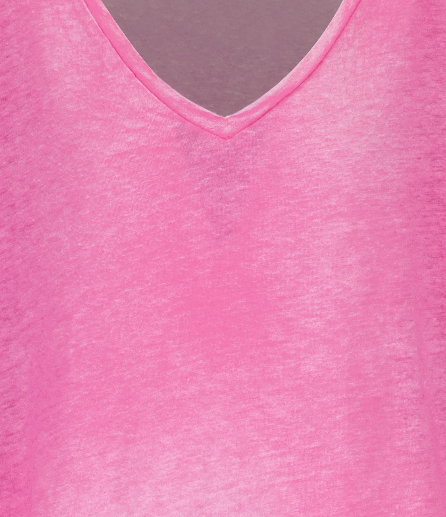 MAJESTIC FILATURES Tee-shirt Col V Lin Flamingo 4 MAJESTIC FILATURES Tee-shirt Col V Lin Flamingo – Image 2