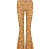 ANTIK BATIK Pantalon Martina Imprimé Jaune -ANINE BING Boutique martina1pan brown