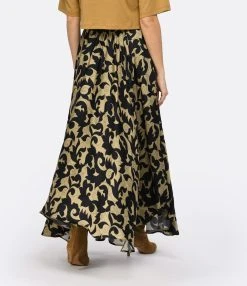 Mes Demoiselles Jupe Ainara Noir Beige -ANINE BING Boutique mesde look20221206 436