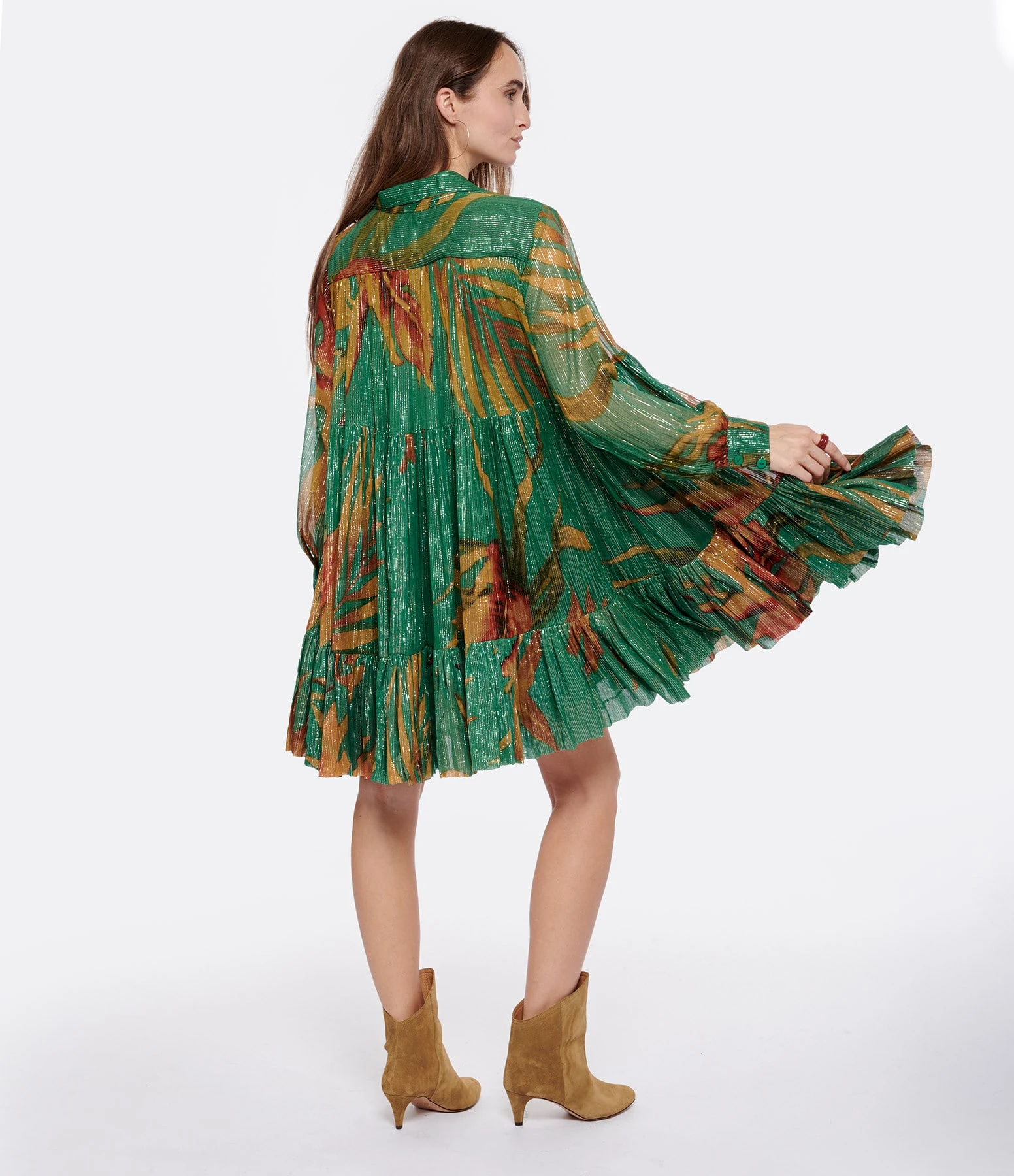 Mes Demoiselles Robe Prudance Imprimé Palmiers 6 Mes Demoiselles Robe Prudance Imprimé Palmiers – Image 4