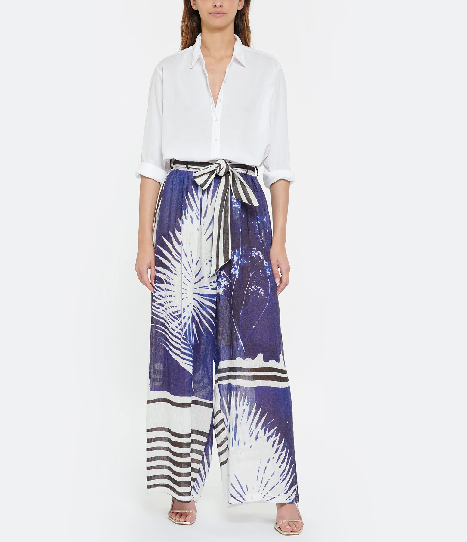 Mes Demoiselles Pantalon Cilos Lin Bleu 5 Mes Demoiselles Pantalon Cilos Lin Bleu – Image 3