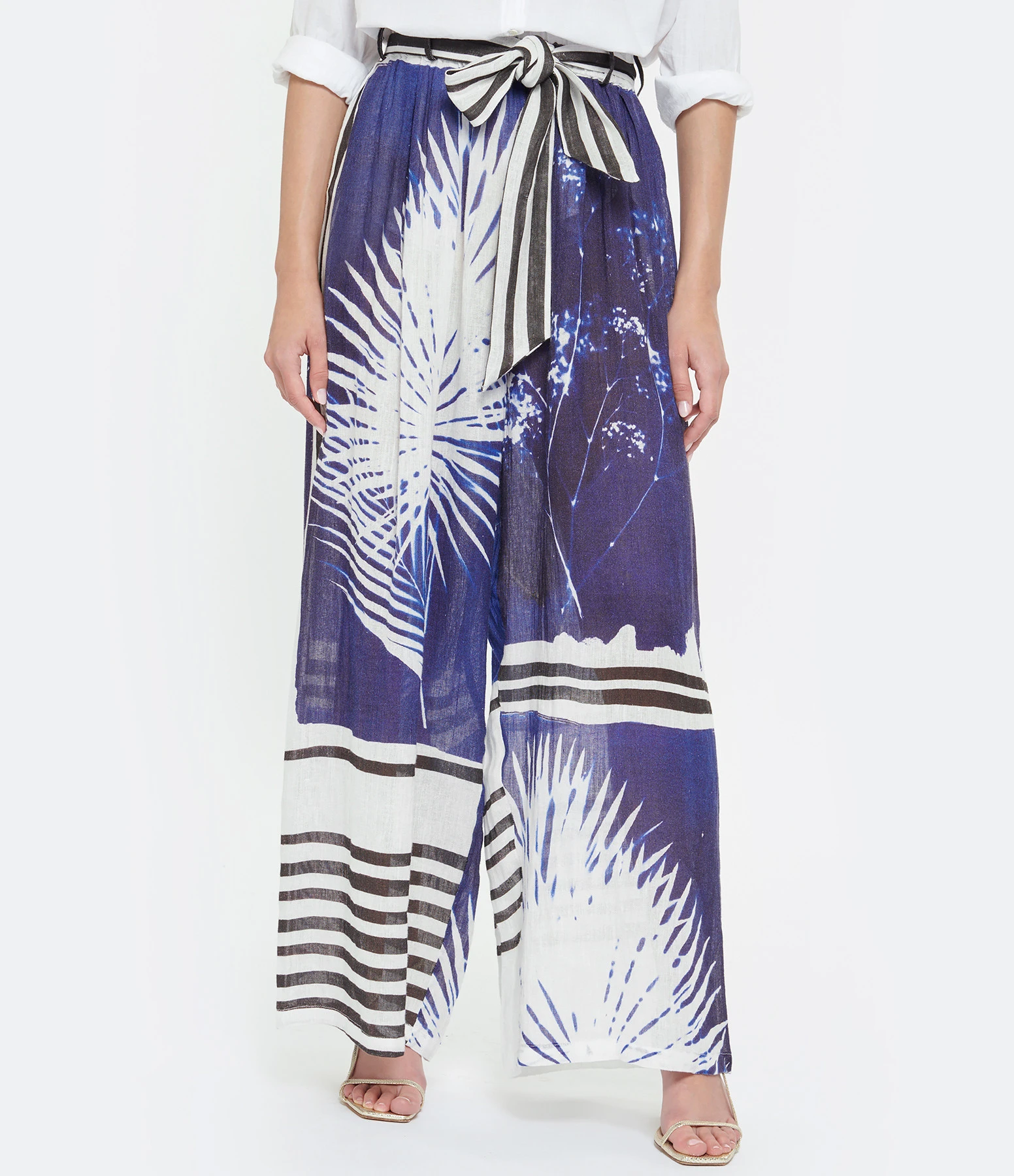 Mes Demoiselles Pantalon Cilos Lin Bleu 6 Mes Demoiselles Pantalon Cilos Lin Bleu – Image 4