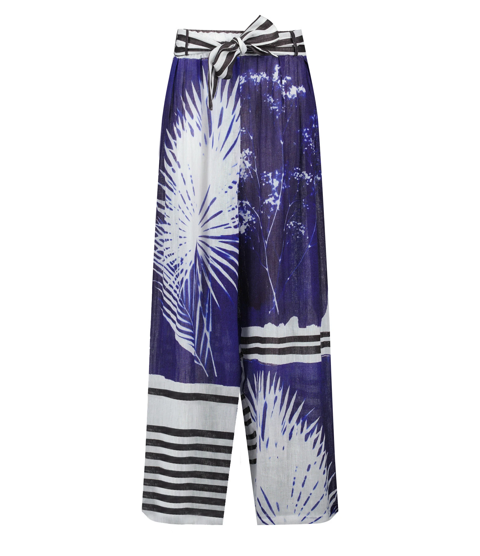 Mes Demoiselles Pantalon Cilos Lin Bleu 3 Mes Demoiselles Pantalon Cilos Lin Bleu