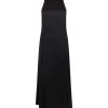 LOULOU STUDIO Robe Midi Mina Soie Noir -ANINE BING Boutique mina black 1