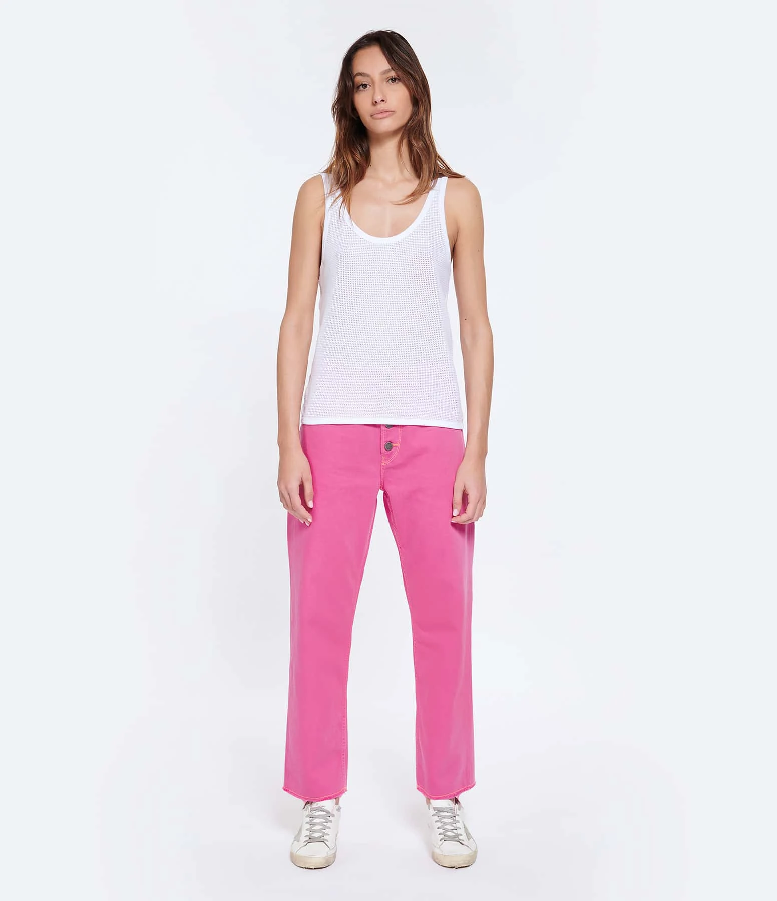 MIRA MIKATI Jean Broderie Coton Rose 7 MIRA MIKATI Jean Broderie Coton Rose – Image 5
