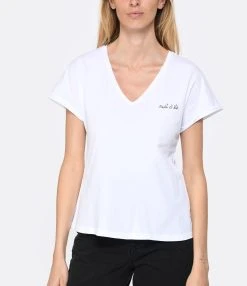 Maison Labiche Tee-shirt Chateau Nuit D'Ete Coton Bio Blanc -ANINE BING Boutique mlabi look20230214 335