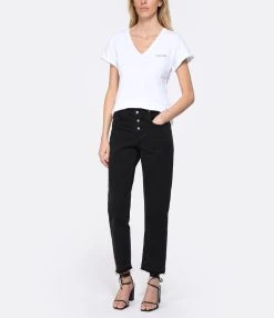 Maison Labiche Tee-shirt Chateau Nuit D'Ete Coton Bio Blanc -ANINE BING Boutique mlabi look20230214 338