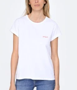 Maison Labiche Tee-shirt Poitou Amour Coton Bio Blanc -ANINE BING Boutique mlabi look20230215 72