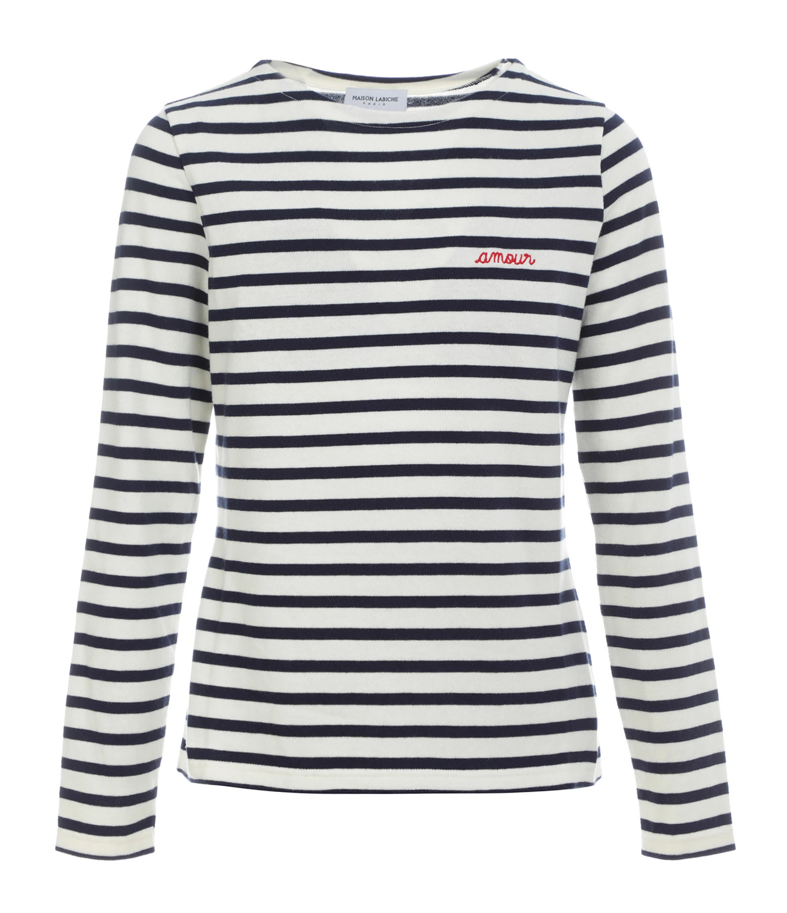 Maison Labiche Tee-shirt Amour Coton Biologique Ivoire Bleu Navy 3 Maison Labiche Tee-shirt Amour Coton Biologique Ivoire Bleu Navy