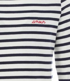 Maison Labiche Tee-shirt Amour Coton Biologique Ivoire Bleu Navy 8 Maison Labiche Tee-shirt Amour Coton Biologique Ivoire Bleu Navy -ANINE BING Boutique mlabi41516 pck20220216 2