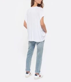 MARGAUX LONNBERG Tee-shirt Marlow Blanc -ANINE BING Boutique mlonn look20190718 382