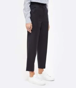 MARGAUX LONNBERG Pantalon Anatole Laine Vierge Navy -ANINE BING Boutique mlonn look20201027 120