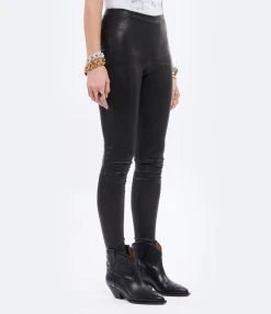 MARGAUX LONNBERG Pantalon Legging Chad Noir -ANINE BING Boutique mlonn look20211110 183