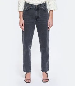 MARGAUX LONNBERG Jean Spark Coton Noir Délavé -ANINE BING Boutique mlonn look20230203 22