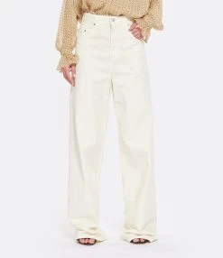 MARGAUX LONNBERG Pantalon Parker Denim Coton Écru -ANINE BING Boutique mlonn look20230203 460