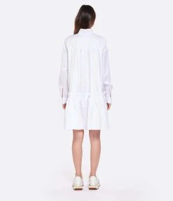 MARGAUX LONNBERG Robe Courte Arden Popeline De Coton Blanc -ANINE BING Boutique mlonn look20230203 468