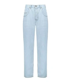 MARGAUX LONNBERG Pantalon Cooper Denim Coton Bleu Clair