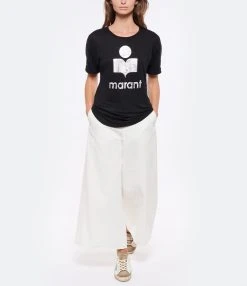 MM6 Maison Margiela Pantalon Droit Coton Blanc -ANINE BING Boutique mm6s5 look20220518 246