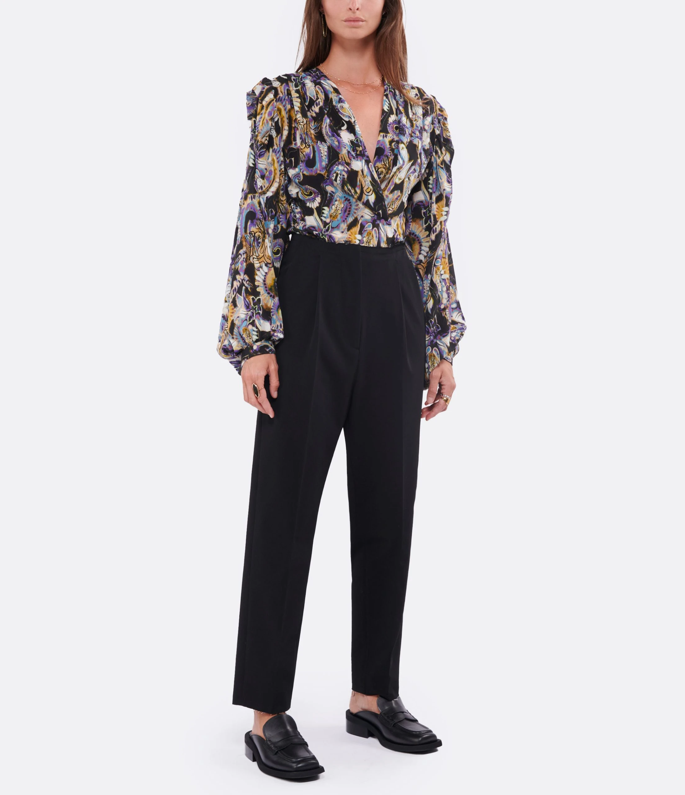 MM6 Maison Margiela Pantalon à Pinces Noir 10 MM6 Maison Margiela Pantalon à Pinces Noir – Image 8