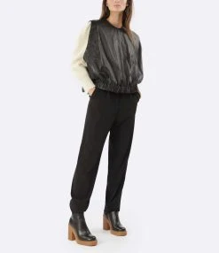 MM6 Maison Margiela Pantalon à Pinces Noir 20 MM6 Maison Margiela Pantalon à Pinces Noir -ANINE BING Boutique mm6s5 look20220718 228