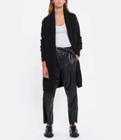 MM6 Maison Margiela Pantalon Droit Simili Cuir Noir 20 MM6 Maison Margiela Pantalon Droit Simili Cuir Noir -ANINE BING Boutique mm6s5 look20220720 92