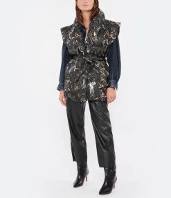 MM6 Maison Margiela Pantalon Droit Simili Cuir Noir 21 MM6 Maison Margiela Pantalon Droit Simili Cuir Noir -ANINE BING Boutique mm6s5 look20220727 119