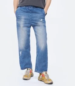 MM6 Maison Margiela Pantalon Denim Coton Bleu -ANINE BING Boutique mm6s5 look20230131 134