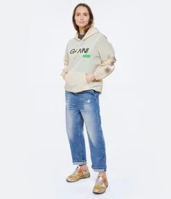 MM6 Maison Margiela Pantalon Denim Coton Bleu -ANINE BING Boutique mm6s5 look20230131 141