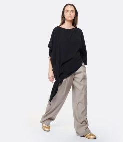 MM6 Maison Margiela Top Noir -ANINE BING Boutique mm6s5 look20230131 313