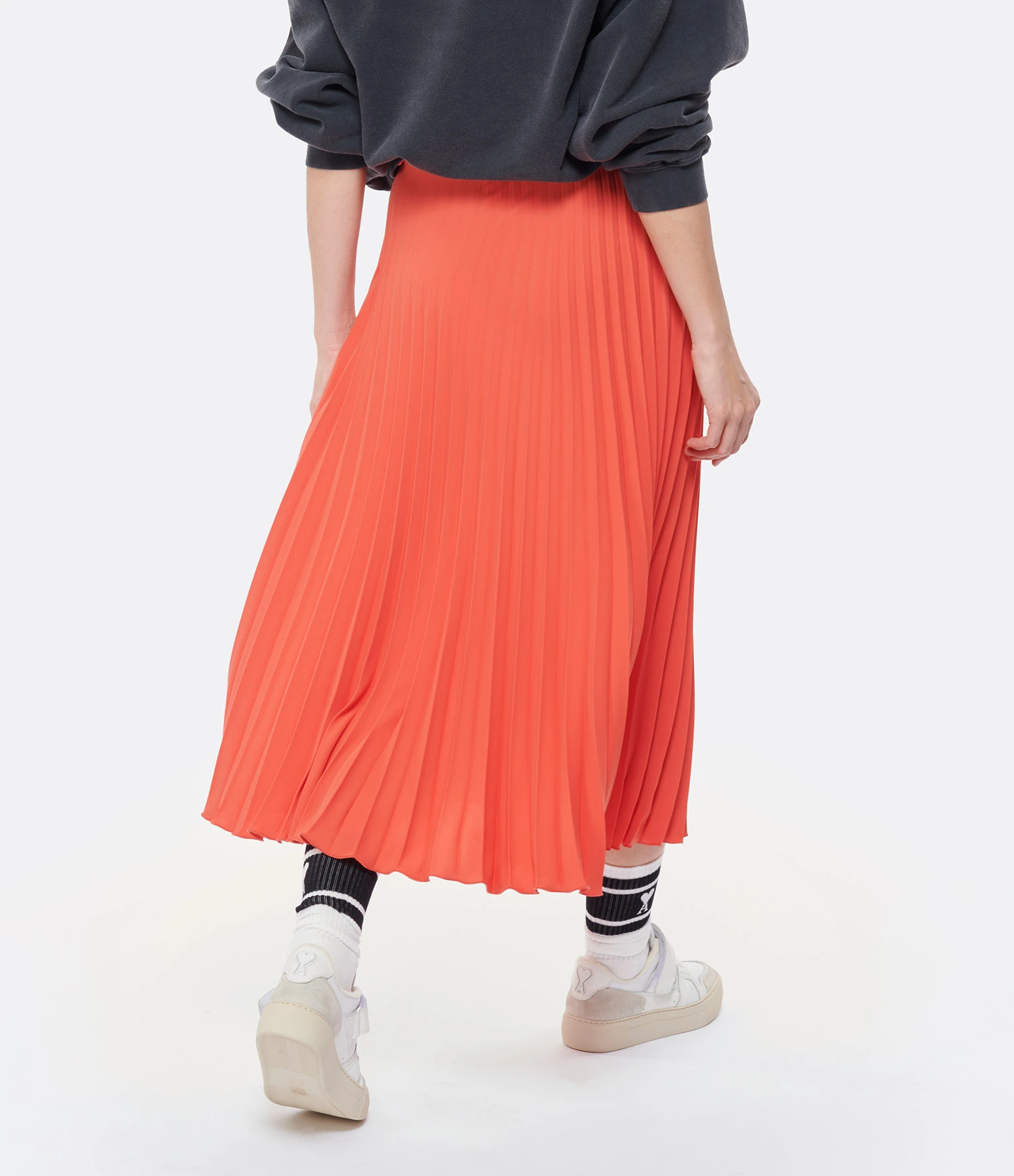 MM6 Maison Margiela Jupe Midi Orange 7 MM6 Maison Margiela Jupe Midi Orange – Image 5