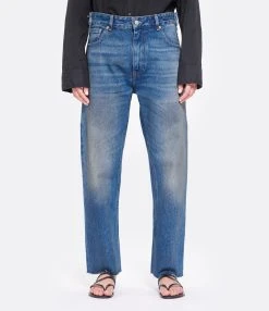 MM6 Maison Margiela Pantalon Denim Coton Bleu Moyen 10 MM6 Maison Margiela Pantalon Denim Coton Bleu Moyen -ANINE BING Boutique mm6s5 look20230203 347