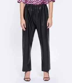 MM6 Maison Margiela Pantalon Cuir Noir -ANINE BING Boutique mm6s5 look20230203 51