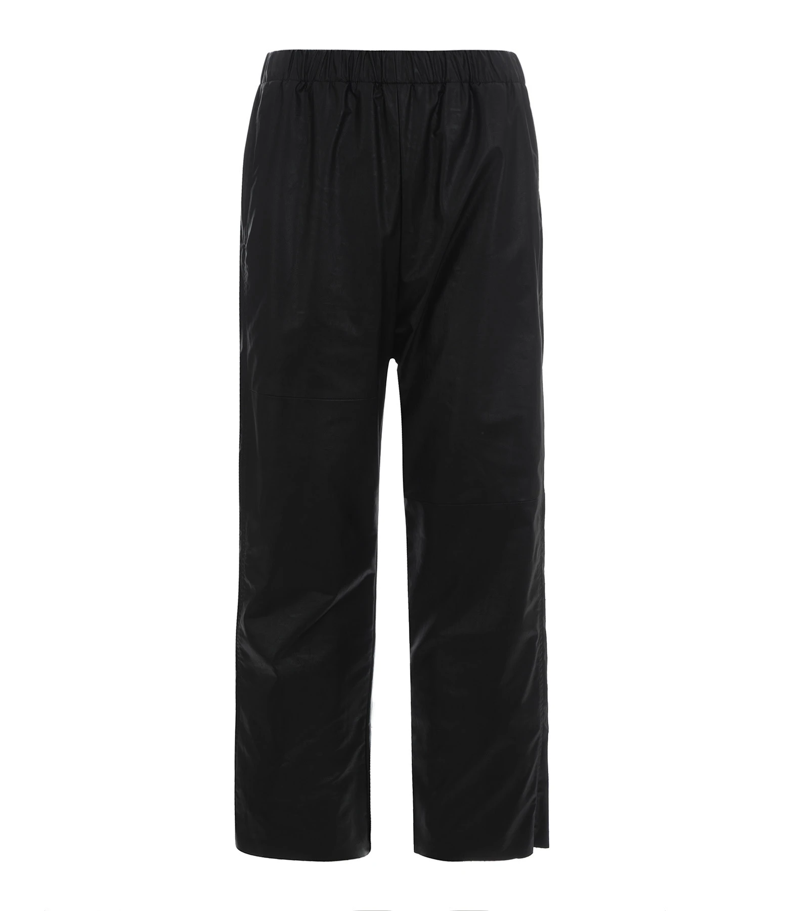 MM6 Maison Margiela Pantalon Droit Simili Cuir Noir 3 MM6 Maison Margiela Pantalon Droit Simili Cuir Noir