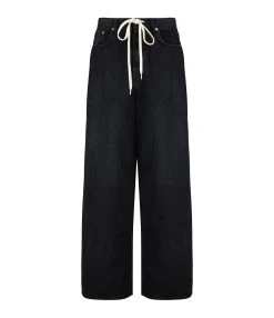 MM6 Maison Margiela Jean Large Coton Noir