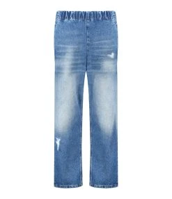 MM6 Maison Margiela Pantalon Denim Coton Bleu
