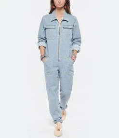 Modetrotter Combinaison Brunet Mansel Denim Épais Bleu Clair -ANINE BING Boutique modet look20220308 212 1